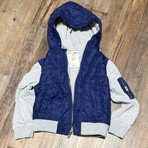 Tucker + Tate Blue and Gray Kids Hooded Sweatshirt